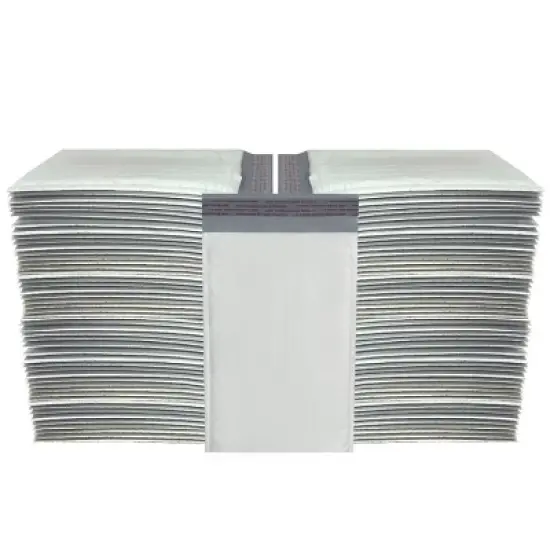 UOFFICE Pack of 100 Poly Bubble Mailer Padded Bags 5" x 10" - #00 Self-Seal Mailers image {3}