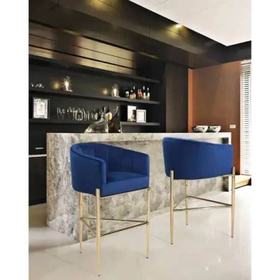Ivah Barstool Navy - Chic Home Design image {3}