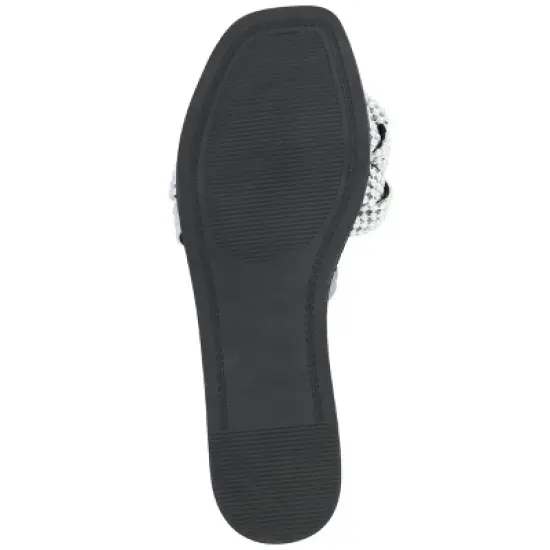 Journee Collection Womens Railley Tru Comfort Foam Slip On Slide Flat Sandals image {4}