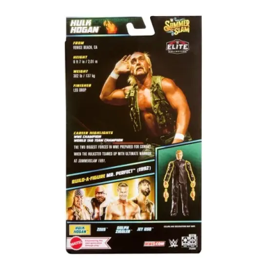 WWE Elite SummerSlam 2023 Camo Hulk Hogan Action Figure image {1}