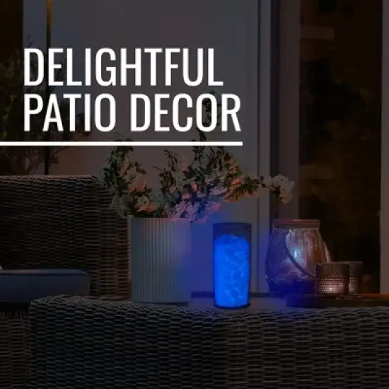 Graham Products Products 190 Pieces Glow in the Dark Rocks | Indoor & Outdoor Use - Garden, Fish Tank Pebbles - Blue image {5}