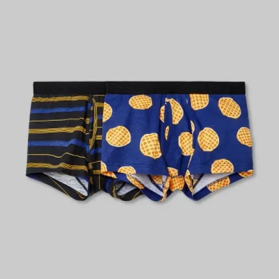 Men's Striped Waffles Trunks 2pk - Original Use&trade; Blue image {2}