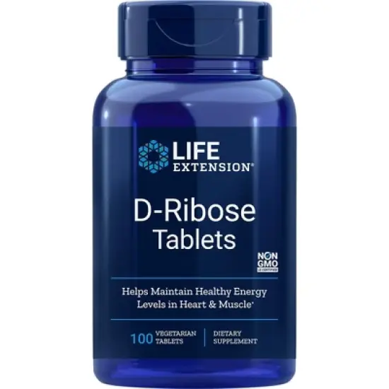 D-Ribose Tablets by Life Extension  -  100 VegTab image {2}