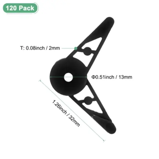 Unique Bargains Durable Plastic Adjustable Weather Resistant Plant Clips image {2}