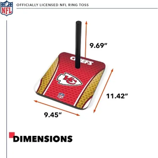 NFL Kansas City Chiefs Solid Wood Quoits Toss Game image {2}