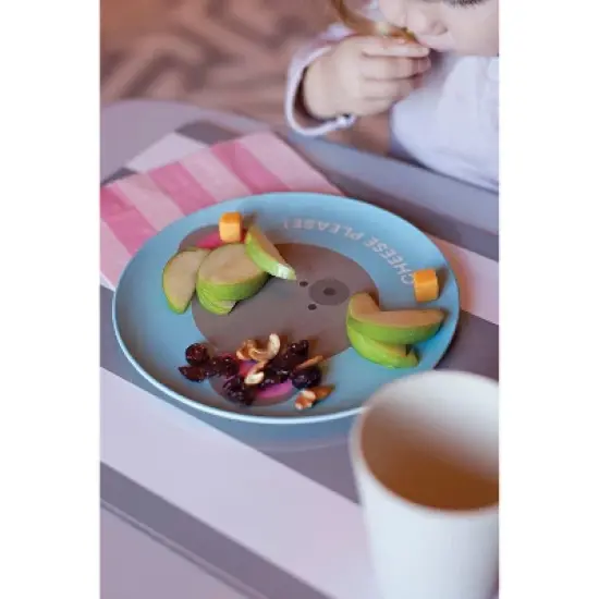 7.8" 4pk Bamboo Fiber Animal Plates - Red Rover image {5}