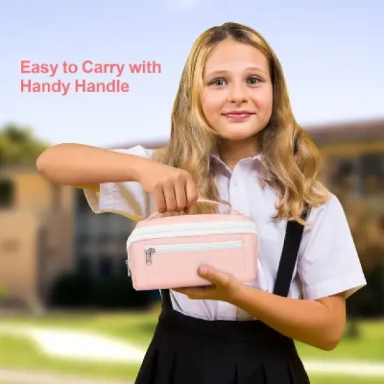 Pencil Case for Girls - Large Capacity Pencil Pouch for Teens College Middle and High School image {5}