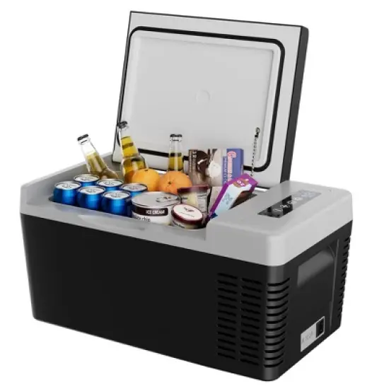 Simzlife 12 Volt Portable Car Refrigerator 19QT(18L) ,  -4&sbquo;&Ntilde;&acirc;-50&sbquo;&Ntilde;&acirc;, 12/24V DC & 110-240V AC, Mini Car Fridge for Camping, Travel, Truck, Home, Black image {7}