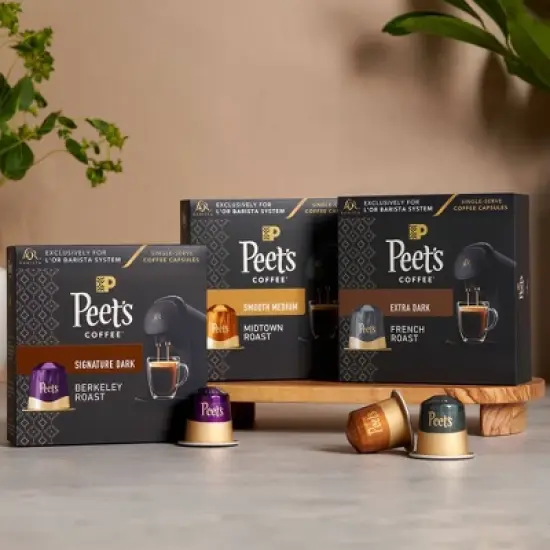 Peet's Caf&eacute; Collection Coffee Capsules for L&rsquo;OR Barista Medium Roast - 11oz/30ct image {1}