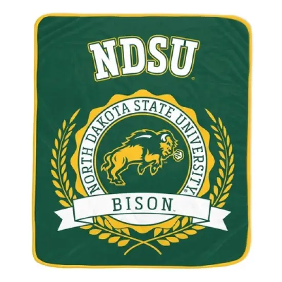 NCAA North Dakota State Bison Crest Ultra Soft Blanket image {2}