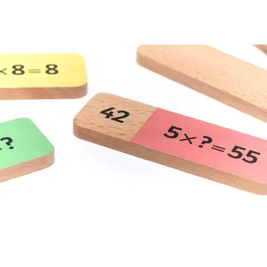 Educational Advantage Wooden Multiplication Dominoes image {3}
