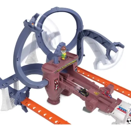 Hot Wheels RacerVerse Spider-Man&rsquo;s Web-Slinging Speedway Track Set image {3}