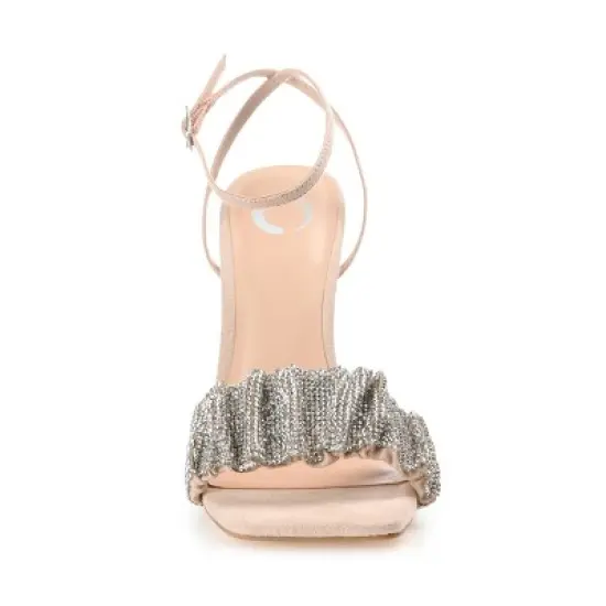 Journee Collection Womens Arlette Tru Comfort Foam Open Toe High Stiletto Pumps Nude 12 image {5}