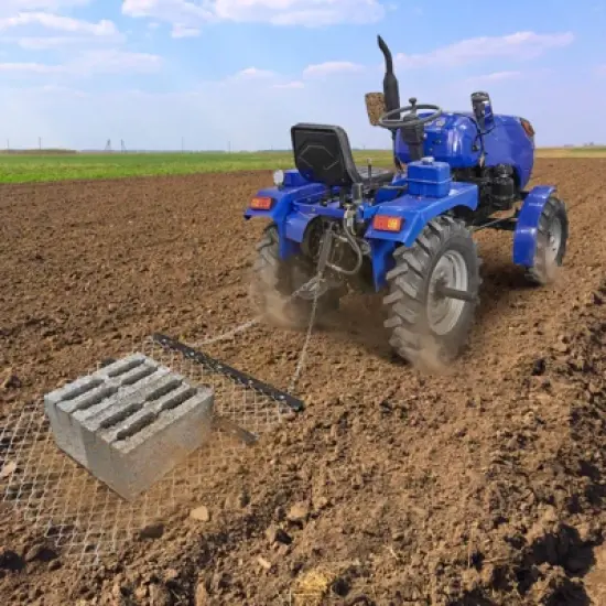 4' x 5' ATV Chain Harrow UTV Drag Grader Tractor Attachments for Farm and Garden Lawn image {7}