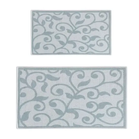 Sussexhome Non Skid Washable Kitchen Runner Rugs Set of 2 - Multipurpose Low Pile Area Rugs for Laundry Room, Entryway, Bathroom - Set of 44 x 24 and 31.5 x 20 Inches Floor Mats image {10}