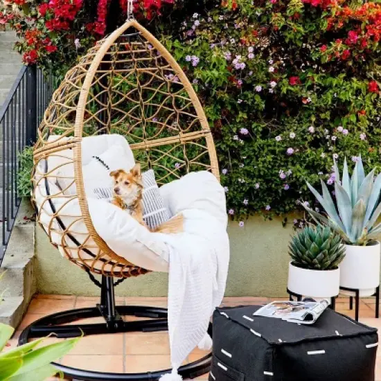 Britanna Patio Hanging Egg Chair - Natural - Opalhouse&trade; image {5}