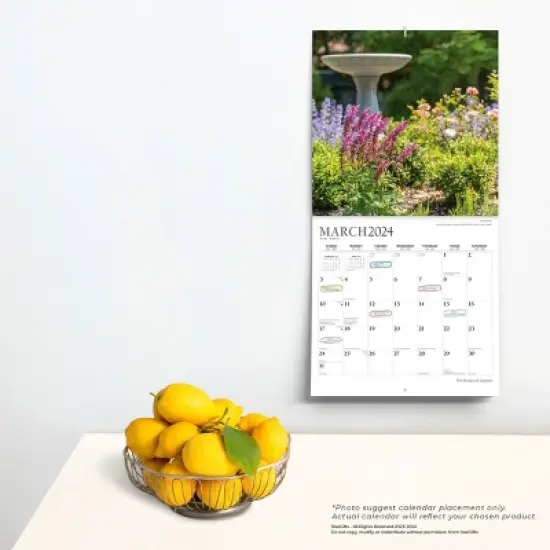 StarGifts 2024 Wall Calendar 12"x12" The Beauty of Gardens image {3}