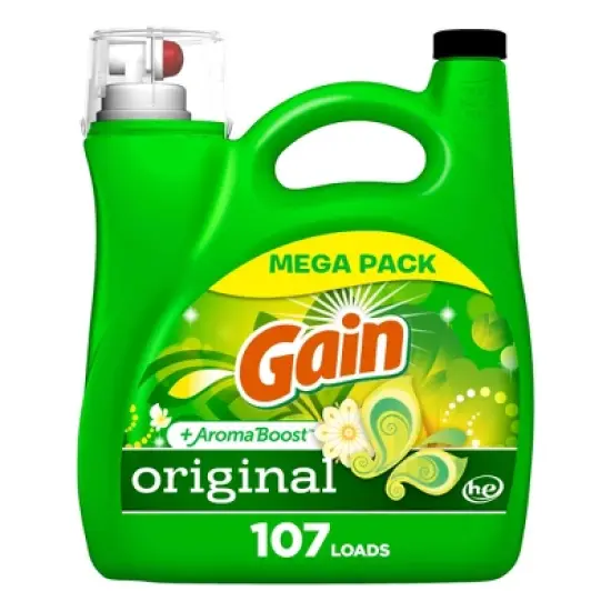 Gain + Aroma Boost Original Scent HE Compatible Liquid Laundry Detergent image {10}