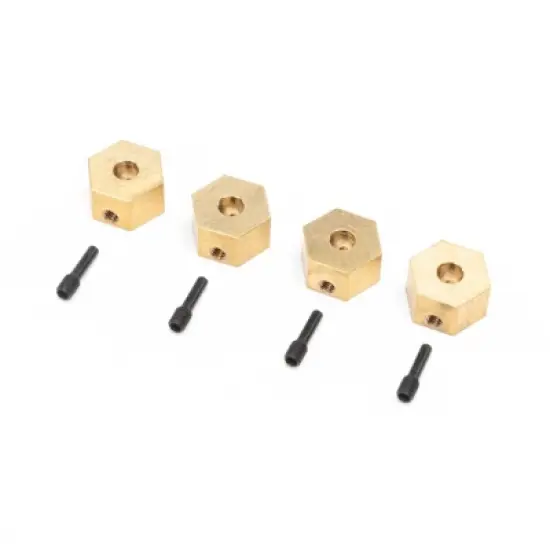 Axial AXI312005 Hex Hubs Brass (7g) (4): UTB18 Capra 1/18 image {1}