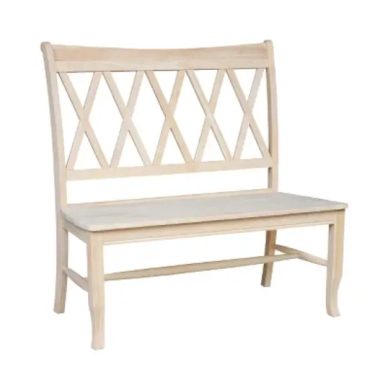 Double X - Back Bench - Unfinished - International Concepts image {2}
