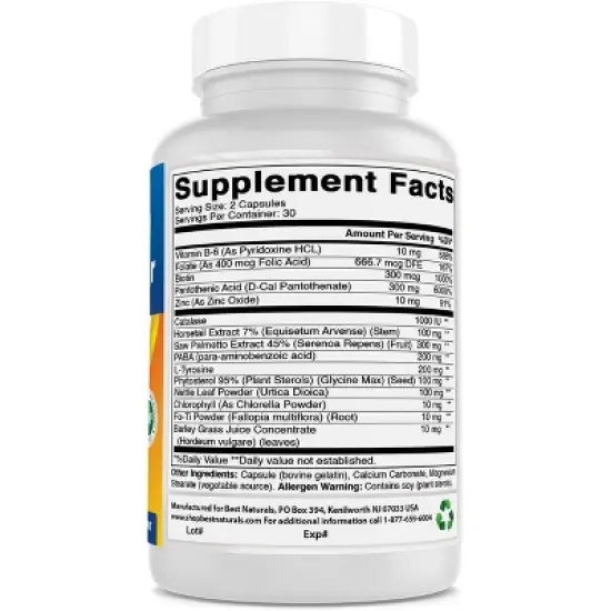 Best Naturals Anti-gray Hair formula 60 capsules image {2}