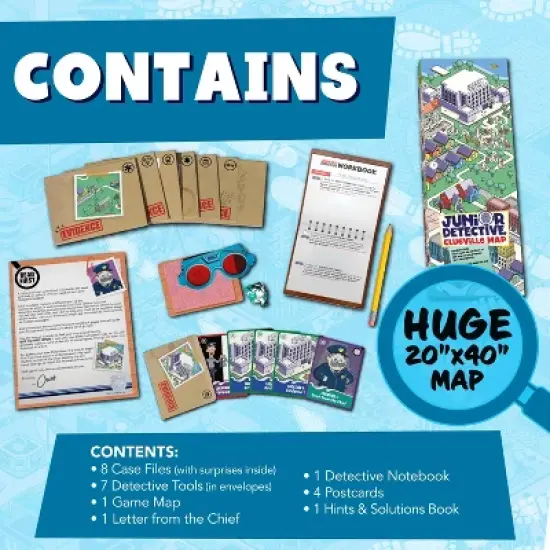 Buffalo Games Junior Detective Mysteries Card Game: Educational Problem Solving, Includes Cards & Instructions image {1}