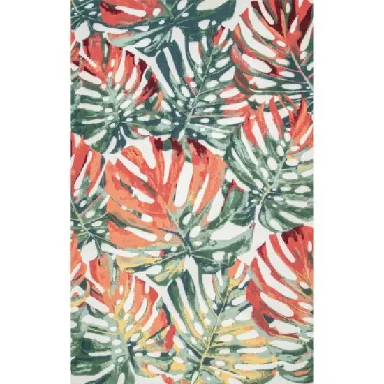 nuLOOM Contemporary Floral Janice Indoor/Outdoor Patio Area Rug image {9}