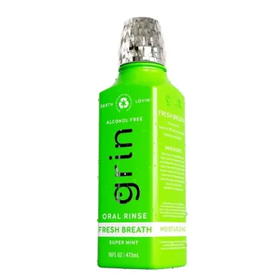 Grin Oral Care Fresh Breath Mouthwash Mint - 16 fl oz image {5}