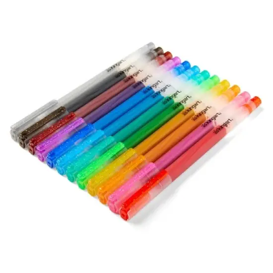 KINGART Gel Pens 12 Glitter Colors image {6}