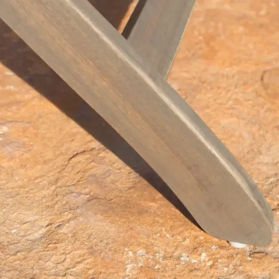 42.5"L Folding Table, Outdoor Patio Acacia Wood Folding Dining Table -ModernLuxe image {8}