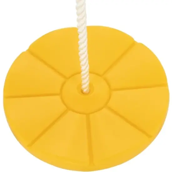 Gorilla Playsets Disc Swing with Rope - Yellow image {4}