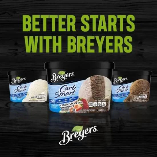 Breyers Carb Smart Vanilla + Chocolate + Strawberry Frozen Dairy Dessert - 48 fl oz image {7}