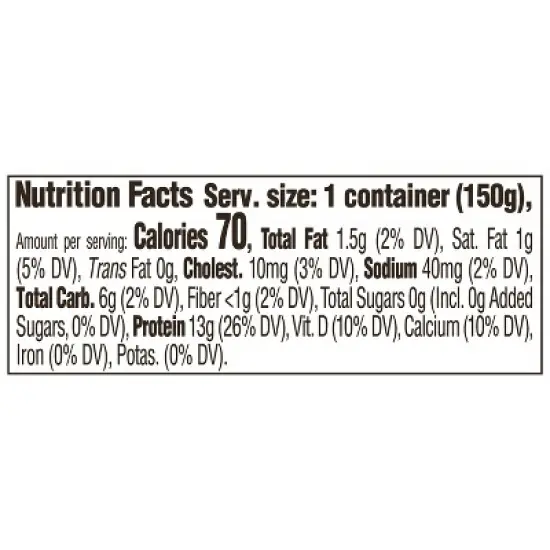Too Good & Co. Zero Sugar Peach Yogurt - 5.3oz image {5}