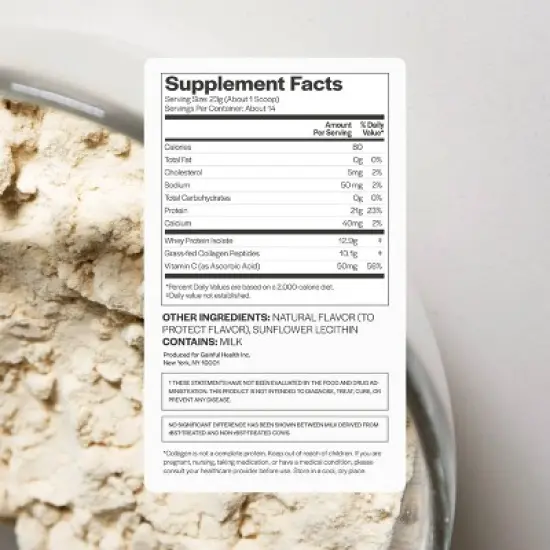 Gainful Whey Protein Powder - Collagen - 14 Servings image {7}