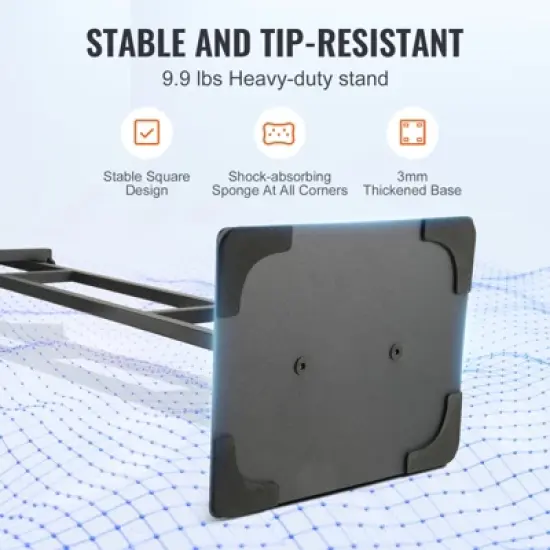 VEVOR Poster Stand, Adjustable Height Up to 75", Double-Sided Heavy Duty Pedestal Sign Holder, Floor Standing Sign Holder Banner Stand, Black image {4}