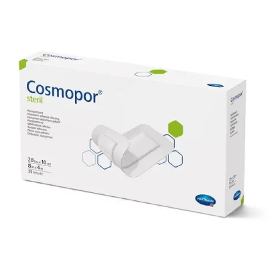 Hartmann Cosmopor Adhesive Wound Dressing, Sterile, 4" x 8", 25 Count, 1 Pack image {1}