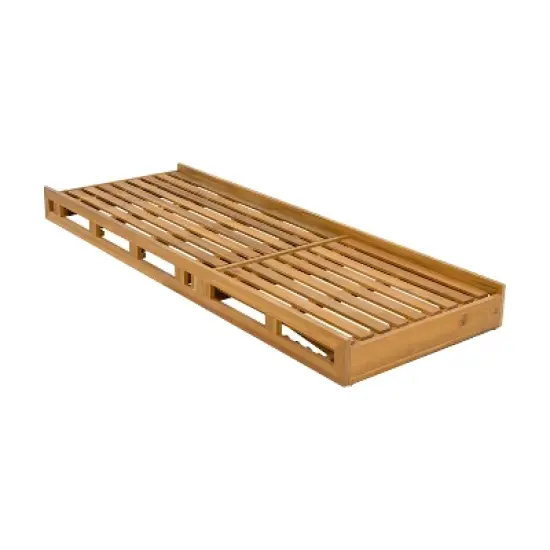 Christopher Knight Home Klayton Outdoor Acacia Wood Adjustable Chaise Lounge with Water-Resistant Cushion and Slatted Base (Set of 2) image {6}