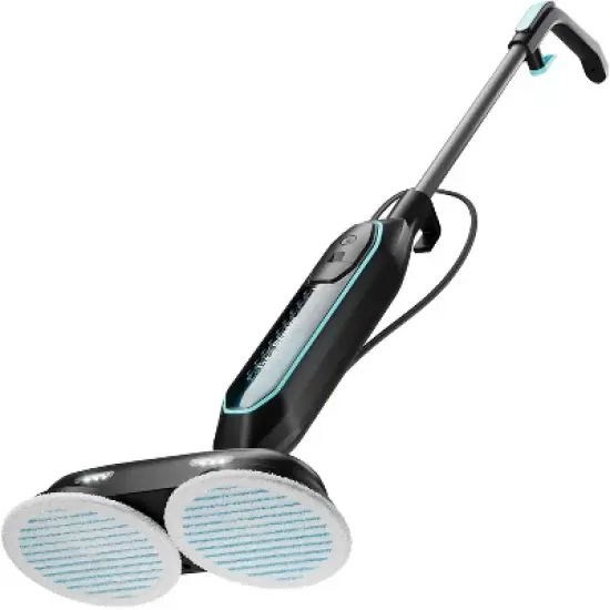 PurSteam ScrubMaster Steam Mop with Dual Scrubbing Head, LED Headlights, Adjustable Steam Control, Anti-Slip Swivel Head, Cable Holder & Upright Lock image {9}