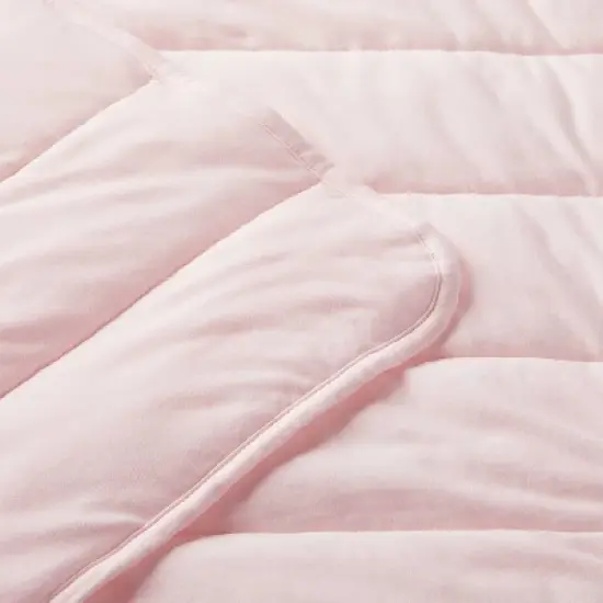 Rayon from Bamboo Quilted Baby Blanket - Light Pink - Cloud Island&trade; image {2}