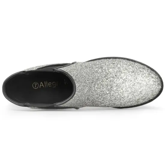 Allegra K Women's Chunky Heel Chelsea Ankle Boots image {4}