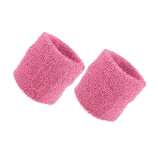 Unique Bargains Wrist Sweat bands Wristbands for Sport Absorbing Cotton Terry Cloth 3.15" 1 Pair image {16}