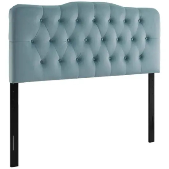 Annabel Full Diamond Tufted Performance Velvet Headboard - Modway image {6}