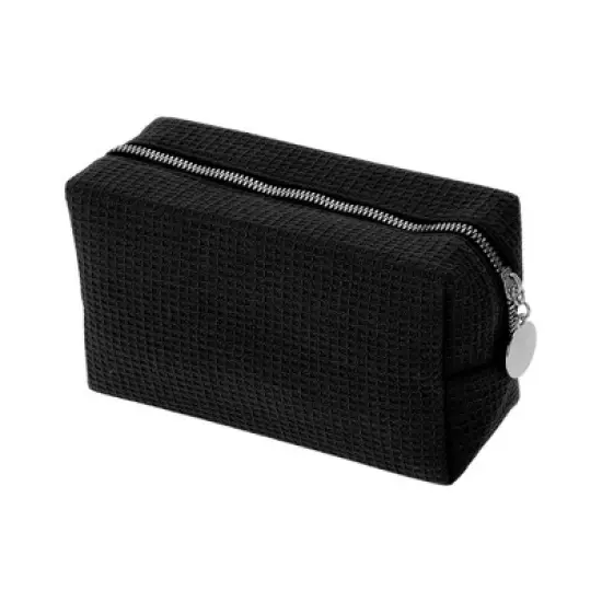 Unique Bargains Waffle Plaid Pattern Makeup Bag for Travel 1 Pc image {6}