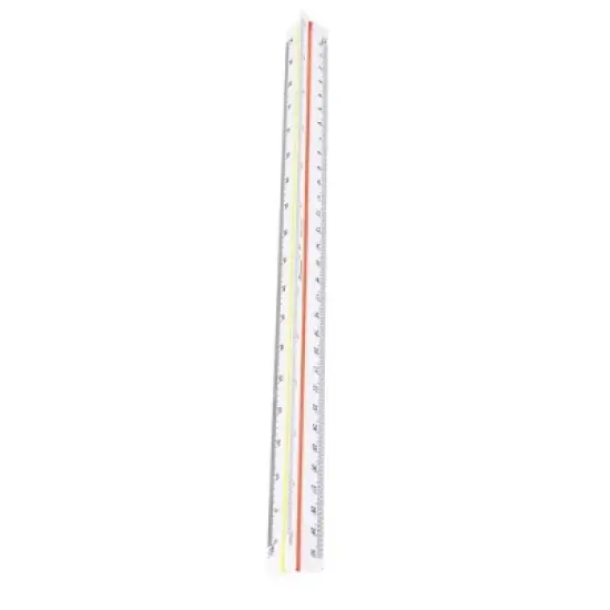 Unique Bargains Ideal for Plan Drawers Architects Drafting Tools Professional Triangular Scale Ruler 12.8" x 0.98" x 0.67" 1 Pc image {2}