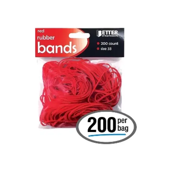 Better Office Multi-Purpose Rubber Band #33 Size 200/Pack (33903) image {1}