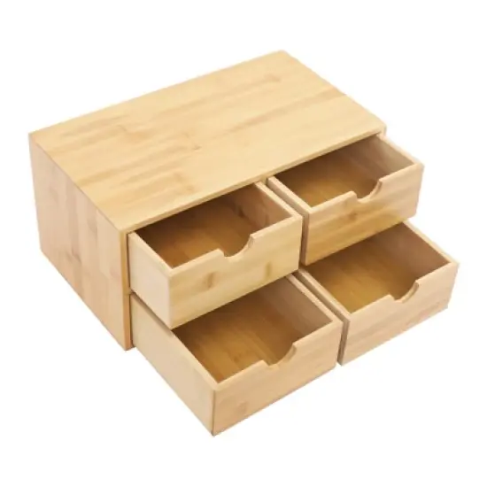 YIYIBYUS 4-drawer Desk Organizer, Tabletop Storage Organizer image {4}