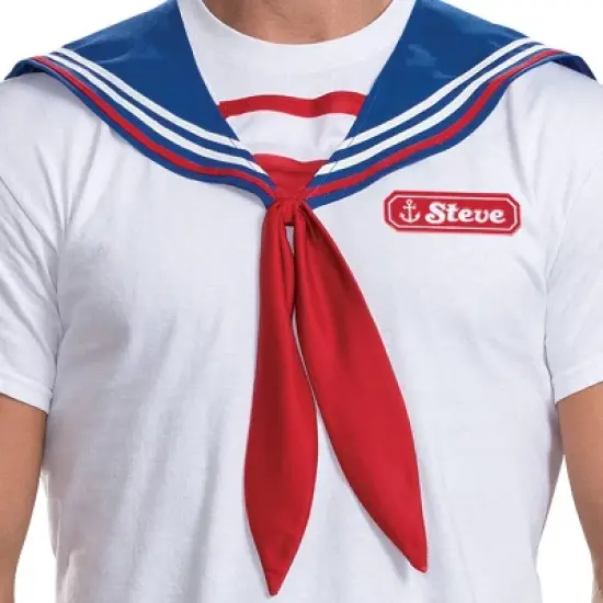 Netflix Stranger Things Adult Scoops Ahoy Disguise Halloween Costume Kit One Size Fits Most: Includes Hat, Collar & Nametag image {4}