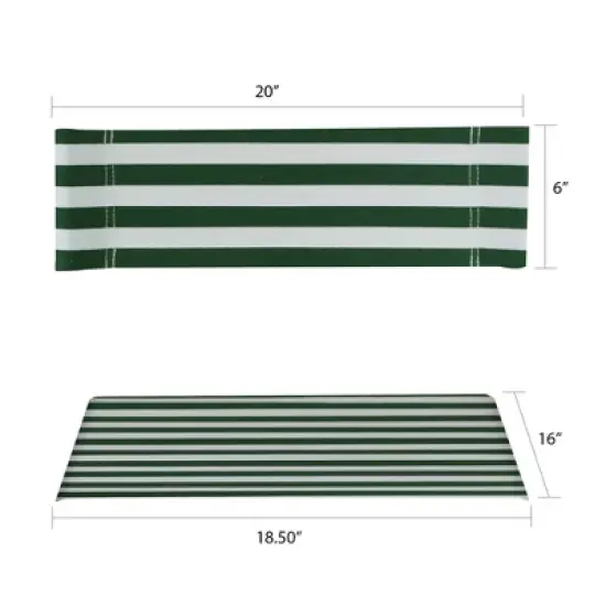 Director's Chair Replacement Canvas Hunter Cabana - Flora Home image {2}