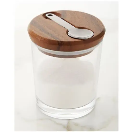 Nambe Cooper Canister with Scoop image {2}