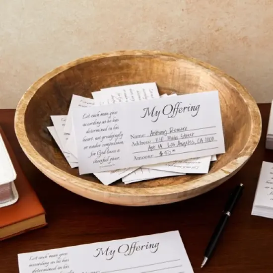 Best Paper Greetings 100-Pack Tithe Envelopes for Church Offerings and Religious Occasions, Square Flap, White, 7" x 3" image {3}